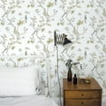 thumbnail image 5 of Galerie Wallcoverings  Secret Garden Classic Bird Trail Non-woven Matte Wallpaper Roll 33 feet x 21 inches - Grey, 5 of 5