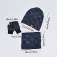 thumbnail image 3 of Kid Winter Hat Scarf Glove Set, Knitted Beanies Cap for Ages 4-10 Years Girls Boys, 3 of 6