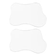 thumbnail image 1 of Unique Bargains 2pcs Acrylic Irregular Coaster, Creative Coaster Mug Pad Coffee Cup Coaster, Clear (7x6 Inch), 1 of 6