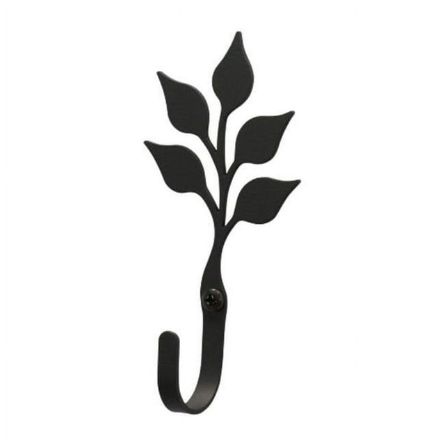 Village Wrought Iron WH-76-XS Leaf Wall Hook Extra Small