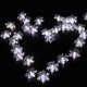 thumbnail image 5 of Cadena de luces solares Fiudx con forma de copo de nieve 20 luces LED decoración navideña, 5 of 6