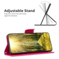 thumbnail image 4 of Pour Xiaomi Redmi Note 13 Deux Papillons Étui en Cuir Embossé (Rose Rouge), iPhone 16 Plus, 4 of 6