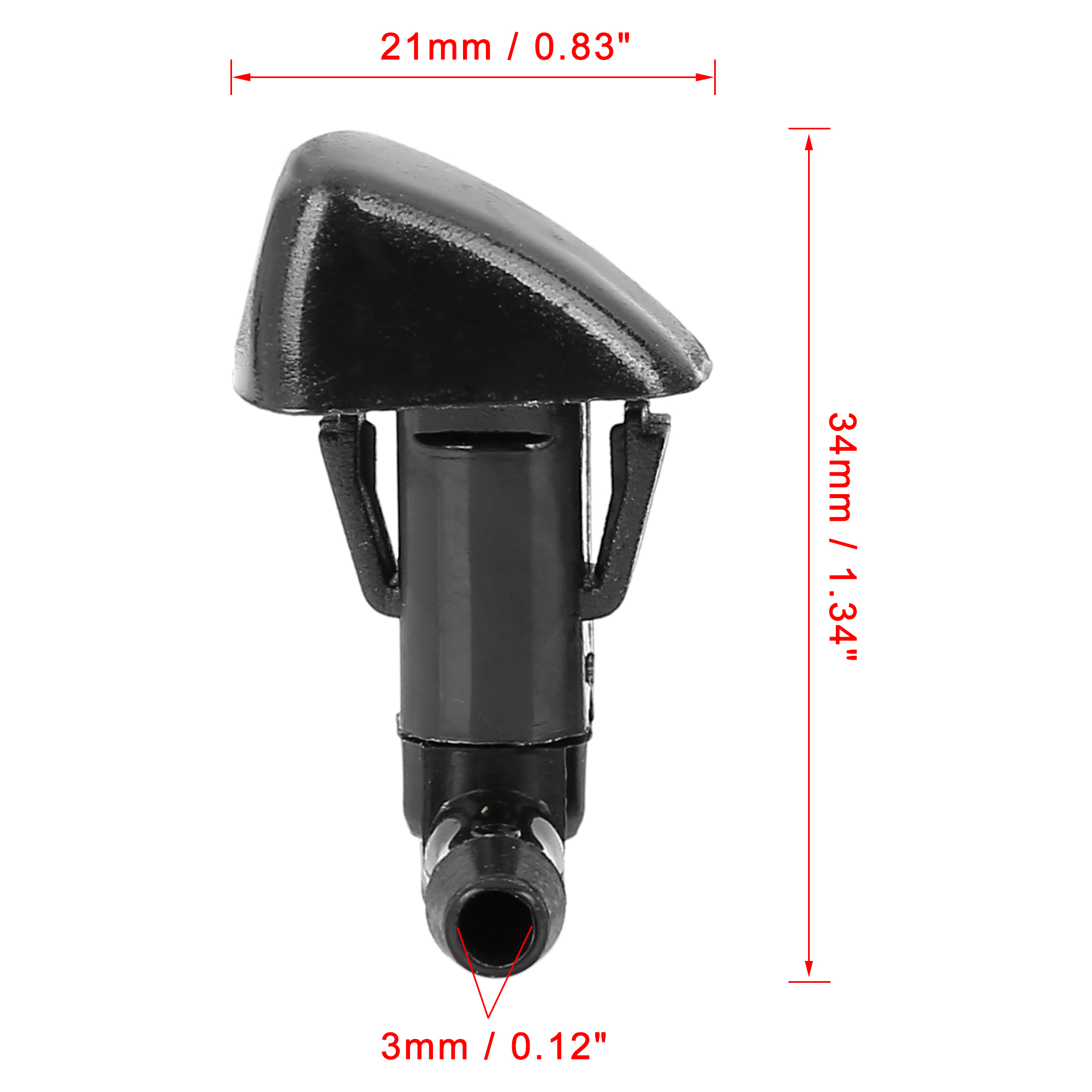 Unique Bargains 2pcs 76810-SDA-A11 Windshield Wiper Washer Nozzle