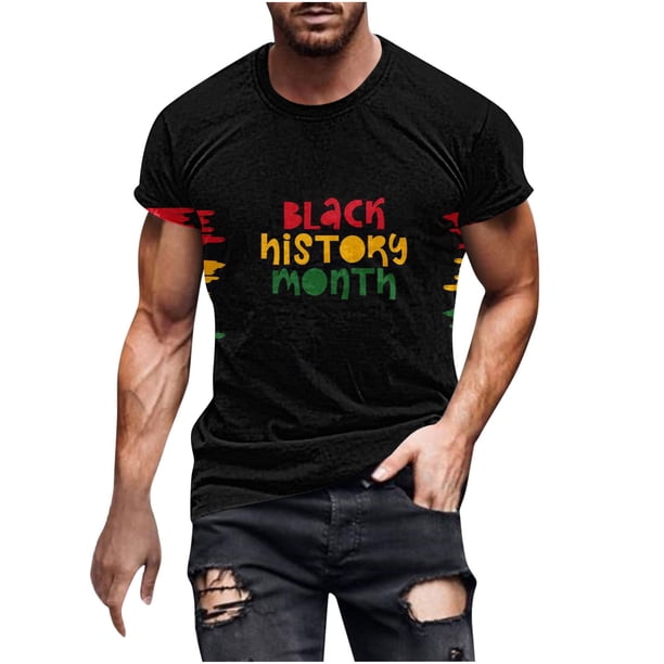 Mens Camisetas Algodón Casual Impreso Manga Corta Cuello Redondo Suéter Blusa para el Uso Diario