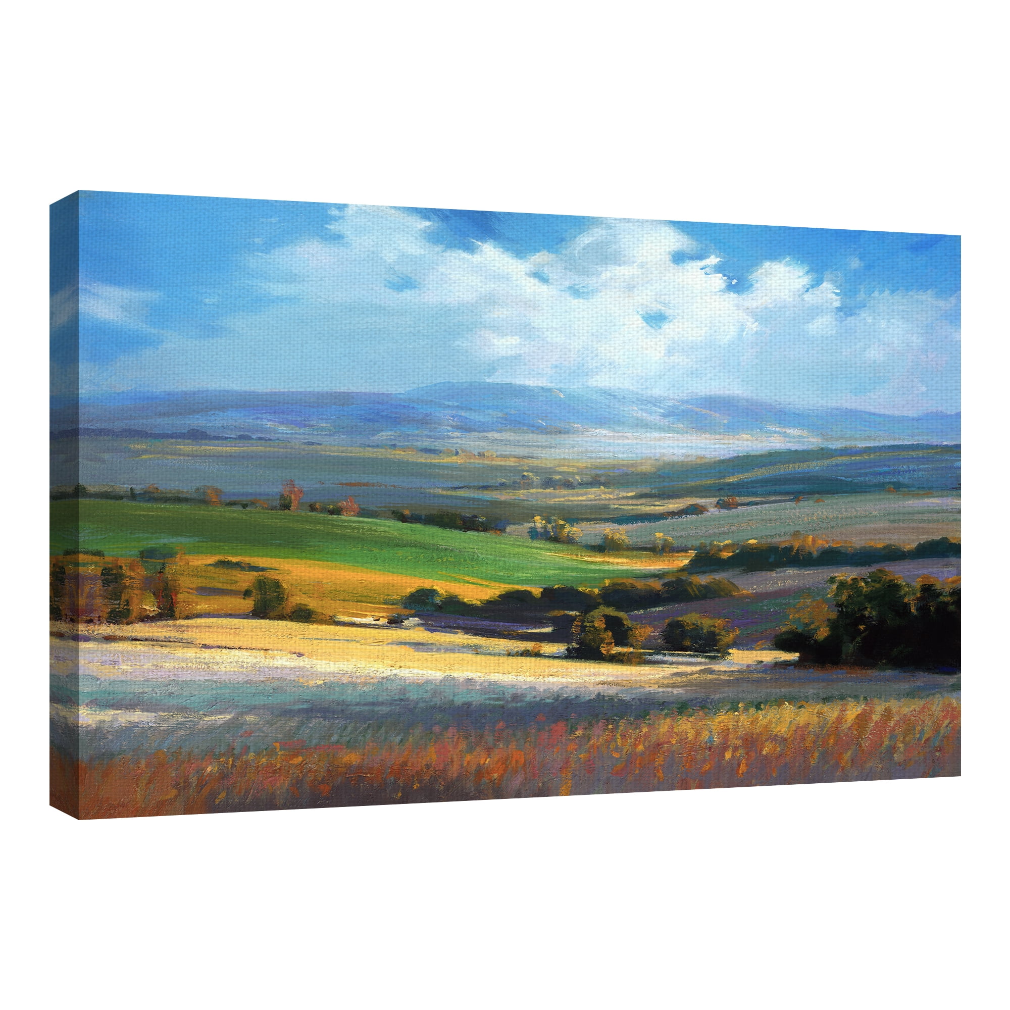 Masterpiece Art Gallery Fields Nature Landscape By Ashley David Canvas Art Print 24" x 36"