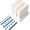 White, variant on 3D-Printed Clay Ball Maker, Clay Bead Roller Set (White,3.5/4/4.5mm) | 3-Size Clay Bead Roller Set | Makes 2, 2.5 & 3mm Balls for Polymer Clay, 3D Gel Nail Art, Jewelry and DIY Crafts