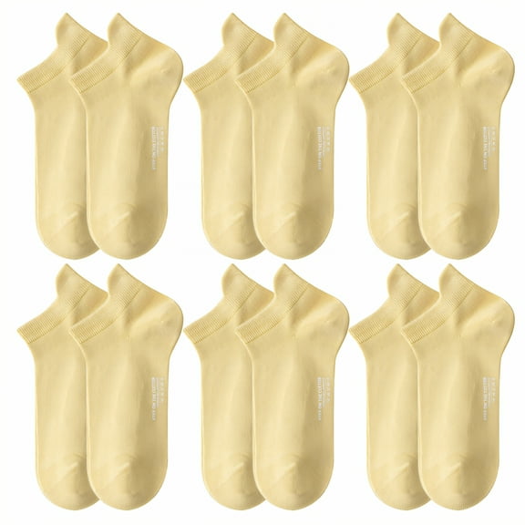 TELOLY 6Pairs Ankle Socks for Women,Womens No Show Socks Size 9-11,100%Cotton Low Cut Socks