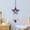 Purple, variant on 1pcs Blue Star Agate Dreamcatcher Hand Woven Gravel Dream Catcher Home Living Room Garden Hanging Decoration Sparkling Crystal Sun Catcher
