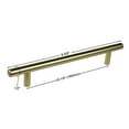 thumbnail image 4 of GlideRite 6-5/16 in. Center Solid Modern Cabinet Bar Pull, Satin Gold, 4 of 4