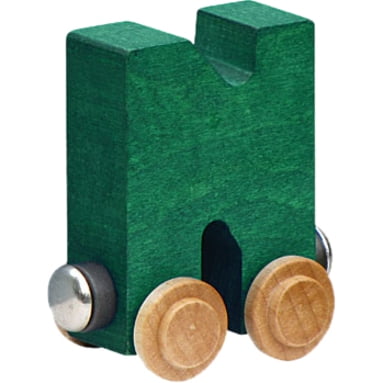 NameTrains Clear Finish Wooden Engine - Made In USA, Compatible With Wooden Train Tracks