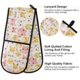 thumbnail image 4 of Dailycode Double Sided Oven Mitt with Loop Heat Resistant Kitchen Long Potholders 7" x 35" Watercolor Cat Heads, 4 of 6