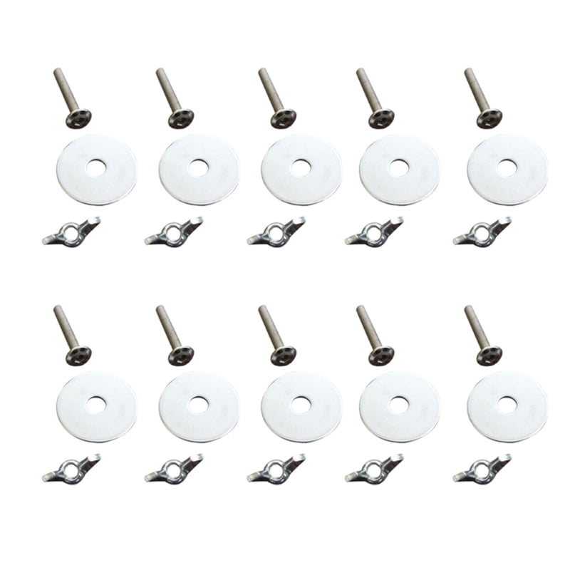 XROMTBEM 10Pcs Birds Perch Holder Parrot House Screw and Nuts Food