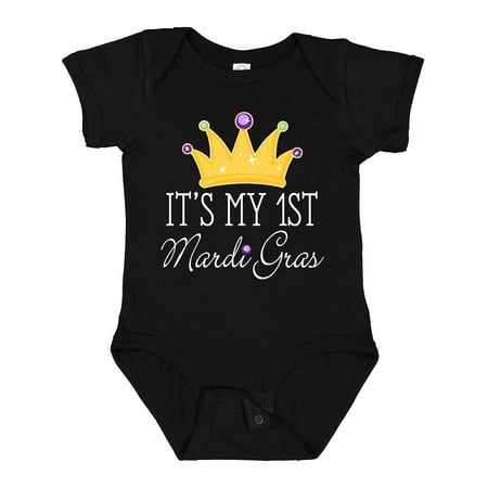 

Inktastic My 1st Mardi Gras Crown Gift Baby Girl Bodysuit