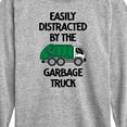 thumbnail image 3 of Instant Message - Easily Distracted By The Garbage Truck - Toddler & Youth Long Sleeve Graphic T-Shirt, 3 of 6