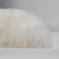 thumbnail image 2 of Luxe Mongolian Lamb Fur Pillow Cover 20"x20" - 100%Natural Wool, Plush, Organic, High-End Design, Available in3 Colors - Ivory, 2 of 4