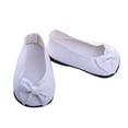 thumbnail image 3 of 1 Resbalones en de material cuero para Accesorios de Ropa de Muñeca de 18 Pulgadas Blanco Yotijar Zapatos de muñecas, 3 of 6