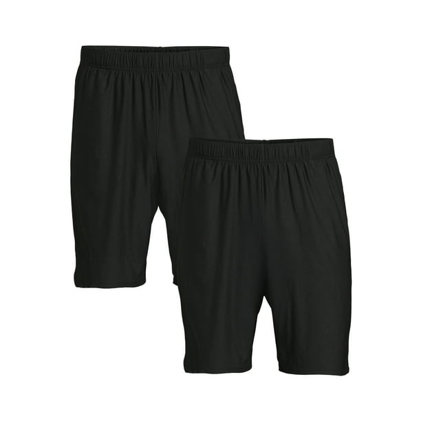 Athletic Works Men's and Big Men's Knit Shorts, 2Pack, Sizes S3XL