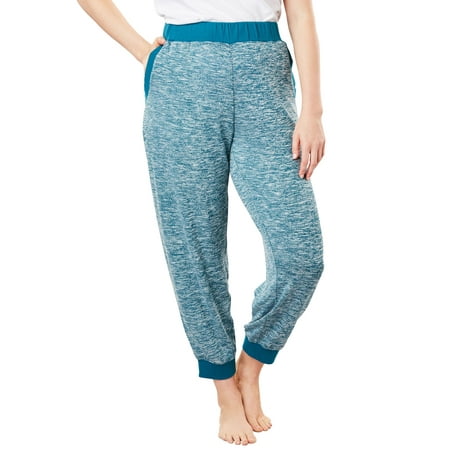 

Dreams & Co. Women s Plus Size Lounge Jogger Pant Pajama Bottoms
