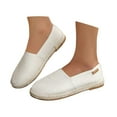thumbnail image 3 of Flat Shoes for Women Hollow Platform Casual Shoes Solid Color Breathable Espadrilles, 3 of 9