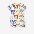 thumbnail image 6 of Disney Mickey Mouse Baby Romper All-over Print Short Sleeve Graphic Outfits Newborn to Infant, 6 of 9