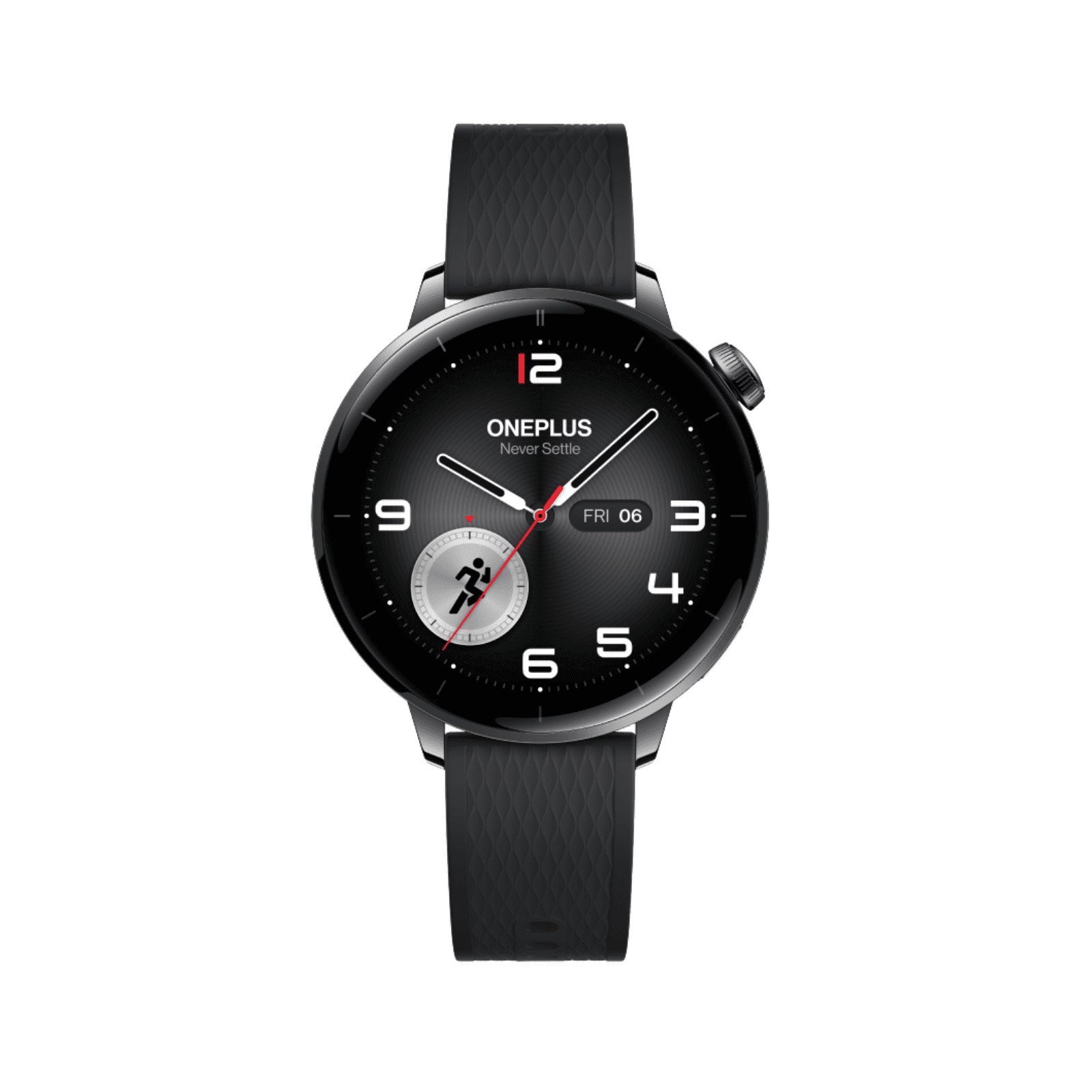 OnePlus Watch 3 43mm Smart Watch 1.32inches AMOLED Display Up to 60h Battery Life Wear OS by Google GPS NFC Global Version,Black