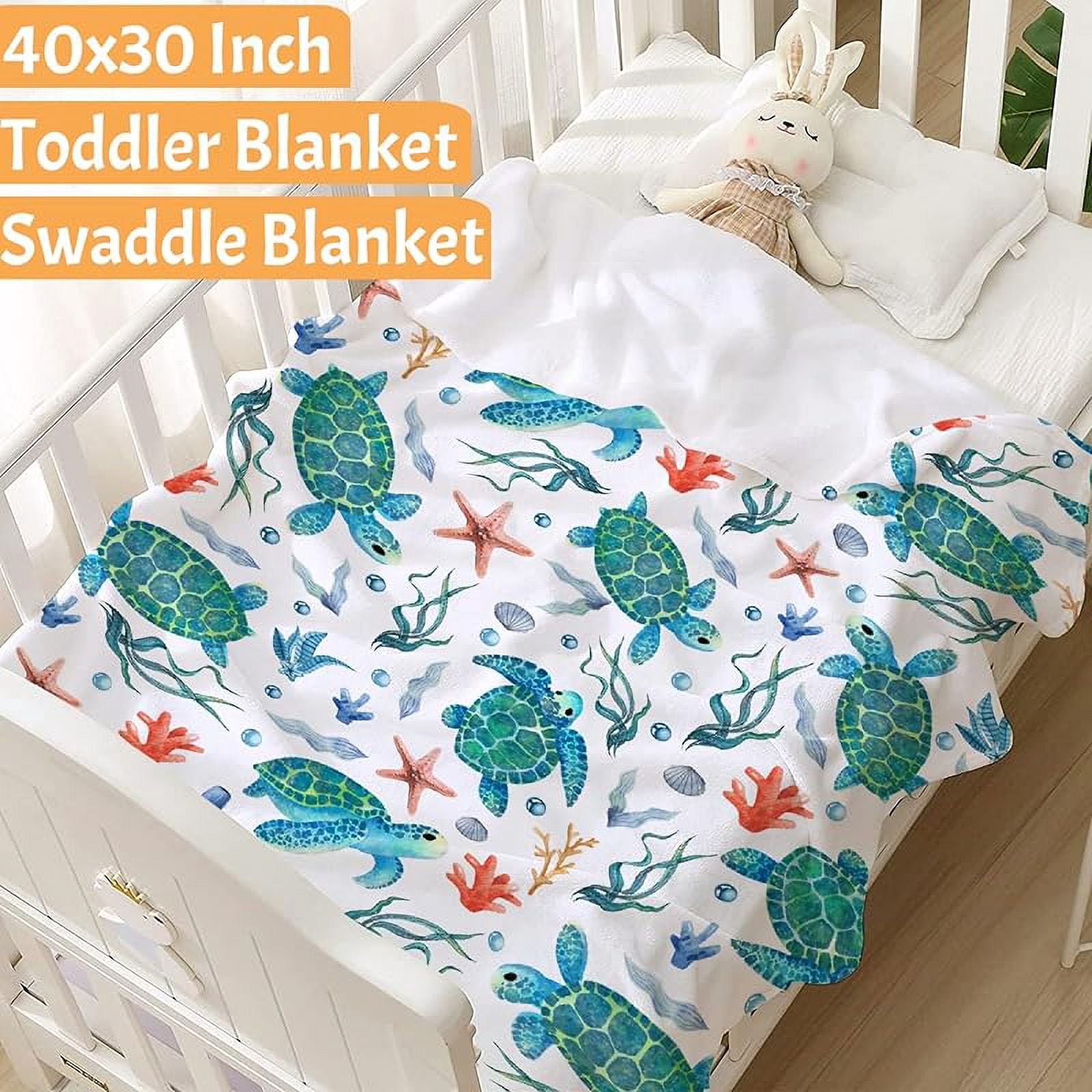 Turtle Blanket-Turtle Blanket for Boys, Girls Turtle Gift for Turtle Lovers-Cozy Soft Flannel Lightweight and Warm Used for Room Bed Camping