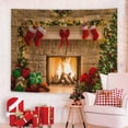 thumbnail image 1 of Christmas Background Cloth Holiday Party Event Decoration Tapestry Cloth Christmas Greetings Decoration Poster, 1 of 6