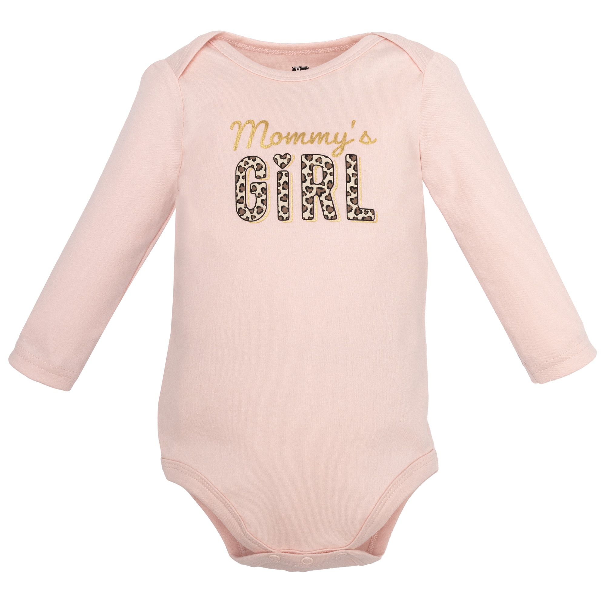 Hudson Baby Infant Girls Cotton Bodysuit, Pant and Shoe Set, Leopard Hearts Girls, 6-9 Months