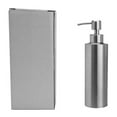thumbnail image 3 of 11.8 Oz Kitchen Soap Dispenser with 304 Rust Proof Stainless Steel Pump, Refillable Liquid Soap Dispenser for Bathroom, Kitchen, Hand Soap, Dish Soap (Silver), 3 of 9