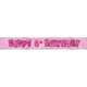thumbnail image 5 of Unique Party - Pancarta de aluminio fiesta infantil Happy Birthday (Rosa), 5 of 7
