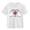 White, variant on Kids White T-Shirt for Girls with Heart Print, 100% Cotton Short Sleeve Tee, Casual Top for Ages 4-10,Size 4 T