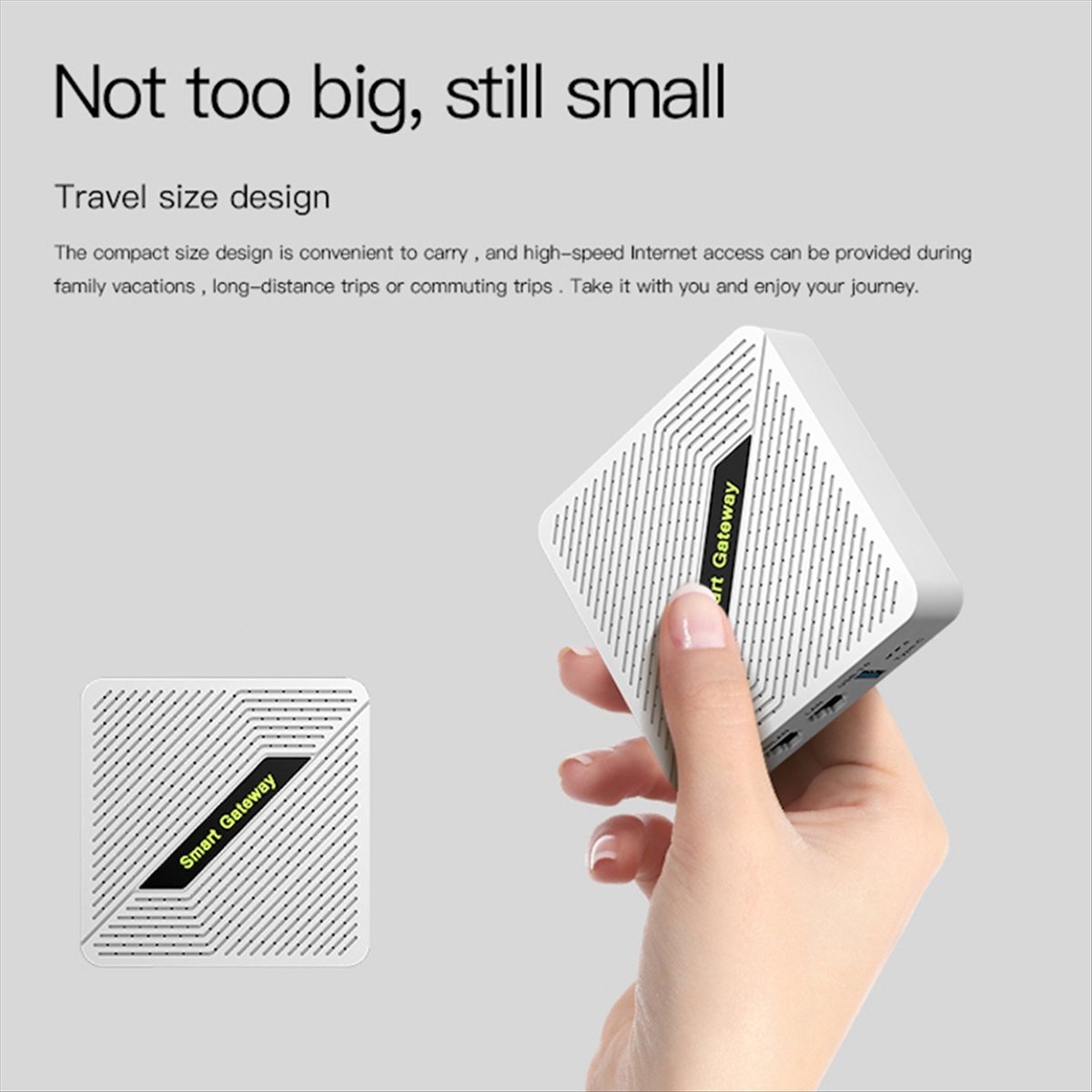 Mini WIfi6 Router AX1800 DualBand 2.4/5GHz Router Gigabit Portable Routers for WirelessRepeater WiFi Bridge(US),1 * Mini Wifi 6 Router,White