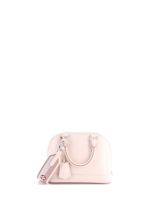 Pre-Owned Alma Handbag Epi Leather with Logo Jacquard Strap BB By Rebag