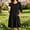 Black, variant on QUNYINEY Midi Casual Dresses for Women 3/4 Sleeve Pink Summer A Line Dress Crew Neck with Pockets Loose Fit Embroidered Dresses