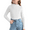 White, variant on Oudiya 2 Packs Girls Lettuce Trim Mock Neck Long Sleeve Shirts Slim Fit Base Layer Ribbed Knit Tops Tees, 5-12Y