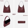 thumbnail image 3 of Bolso Hobo HICARRY de gamuza sintética de piel vegana para mujer, 3 of 6