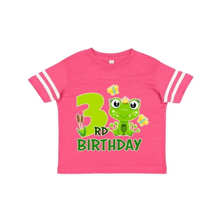 

Inktastic 3rd Birthday Princess Frog Gift Toddler Toddler Girl T-Shirt