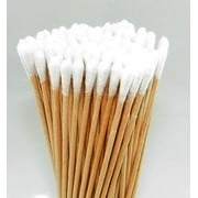 American Recorder 6" Cotton Swabs with Wooden Handle - Bag of 100