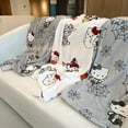 thumbnail image 5 of Halloween Ghost Pumpkin Hello Kitty Plush Kawaii Large Flannel Blanket Cotton Sofa Nap Blanket Bed Sheet Warm Christmas Gift, 5 of 9