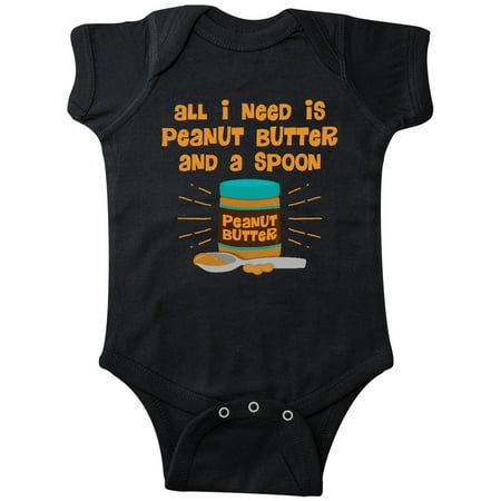 

Inktastic Peanut Butter Spoon Gift Baby Boy or Baby Girl Bodysuit