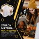 thumbnail image 3 of Unisex Kitchen Front Bolsets Delantal Grasa a prueba de ropa Chef cocinar BIB al aire libre BBQ Servidor Artista Bakery Restaurante Gadgets Blanco Eigraketly HA010194-05, 3 of 6