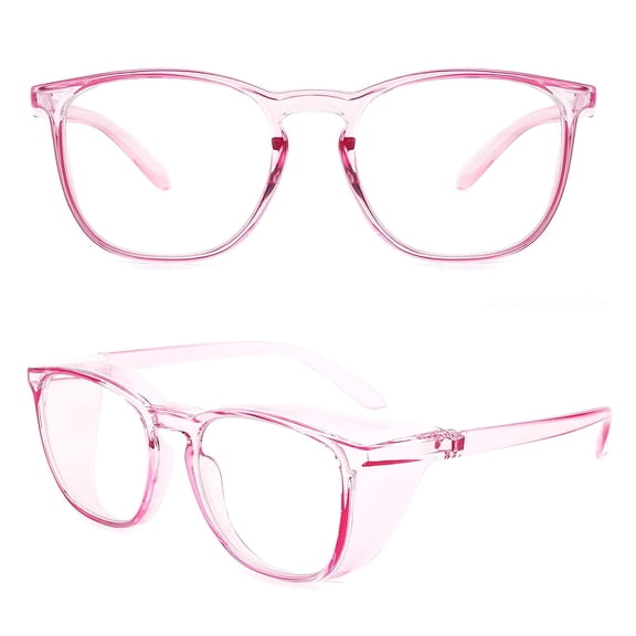 Safety Glasses Anti Fog Goggles Protective Eyewear Blue Light Blocking Anti Dust UV Protection Glasses (Purple)