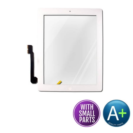 Touch Screen Digitizer for Apple iPad 4 White - Includes Small Parts (A1458, A1459,