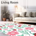 thumbnail image 2 of ODIKA 5x7 Machine Washable Non-Slip Area Rug, Blossom with Interlocking Vines and Petals Ultra Soft Rug, None, 468222, 2 of 7
