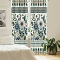 Ambesonne Art Floral Curtains 2 Panel Set, Gentle Flowers Leaves, Pair