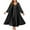 Black, variant on Nightgown and Robe Sets for Women 2 Piece Sexy V-Neck Dress Long Sleepwear Pajamas
