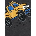 thumbnail image 3 of Garanimals Baby Boys Monster Truck Friend Graphic Long Sleeve Bodysuit, Sizes 0/3M-24M, 3 of 3