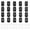 Black, variant on 20PCS Number Tags 1-20, Number Key Tags Aluminum Numbered Keychain Metal Rectangle with Key Rings for Organizer Field Sales Hangers Clothes Labels ID, Green