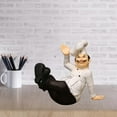 thumbnail image 6 of European Resin Chef Statue Figurine Kitchen Decor Miniature Ornaments Chef Collectible Gift restaurant house kitchen Cook Cafe Bar ation 15.5x25x21cm, 6 of 8