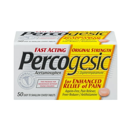 UPC 375137004932 product image for Percogesic Pain Reliever Tablets Original Strength - 50 CT50.0 CT | upcitemdb.com